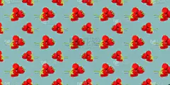 草莓图案美观无缝，可作为水果的包装。
