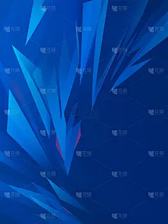 常规内容--几何系列科技感蓝色抽象几何形状背景