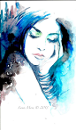 My new Original Watercolor Painting Fashion illustration - Sold