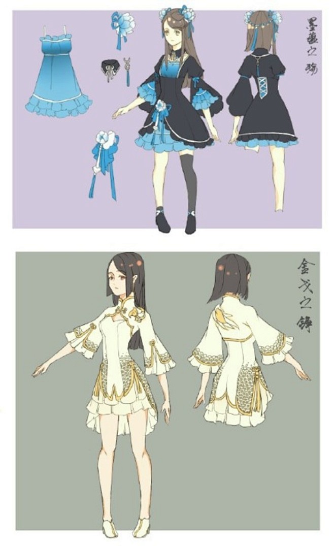 #天下3# 门派时装衍生洋装-女装部分 ...