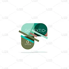 极简构图,抽象,平坦的,单层台阶,商务,进出港显示牌,折纸工艺,几何形状,选择,联系
