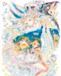 华丽而复古，神秘又惊艳。ins：yogisya ​via  @ins插画 ​​​​