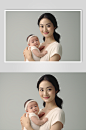 AI数字艺术母婴母亲婴儿肖像人物摄影图-众图网