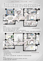 【第13期-住宅平面优化】一个390m²跃层住宅11个方案 投票奖DB 4991889