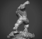THE INCREDIBLE HULK!, Gaurav Kumar : Hey guys I am sharing something I did for my friend Dan DynamicMenace.. Main HULK body, head and base sculpted by me (Gaurav Kumar). 3 other switch out heads sculpted by Hossein Diba, Caleb Nefzen and Sheridan Doose. H