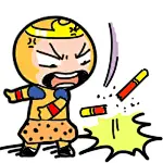 呆呆小熊摔qq表情，呆呆小熊摔东西系列图片_第1页_QQ表情包下载_表情党