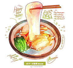 HEY！葱包烩儿采集到食物插画