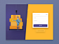Dashboard sign in 2 网页登录页面设计 插画 扁平化 简洁 #色彩# #web#