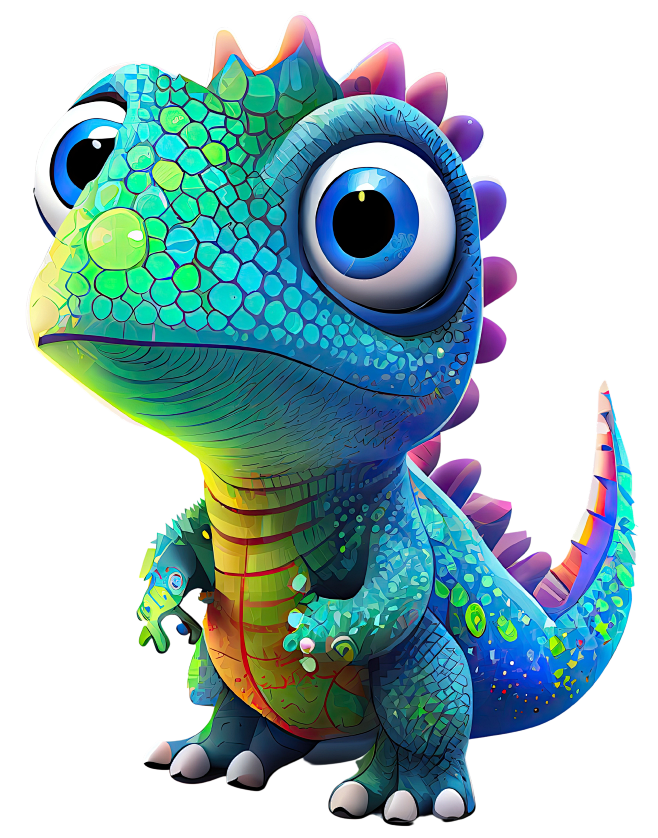 Baby colorful dinosa...