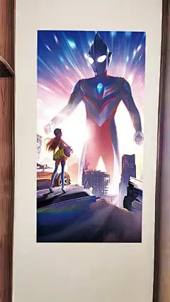 超人赛罗奥特曼竖版墙贴画自粘贴纸海报儿童房卡通动漫装饰画壁纸-淘宝网