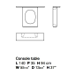 Dimensions HOLO | Laminate console table