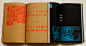 『活字（3册）』：关于大学文字教学的综述。 大量信息的分析整合通过三本不同的尺寸、体量、风格的书籍编辑设计很好地将三个主题层次化的解读，应用多样化的表现手法，将作品集、教学记录、文字分析进行自由、大胆的视觉表达, 文字的细节处理用心，纸张长短页、软硬度等语言表达丰富。三本书色彩以黑白灰三色区隔，书函套的侧面显现三层阶梯也有特色，一目了然。（作者：曹方；书籍设计：赵清、周伟伟）