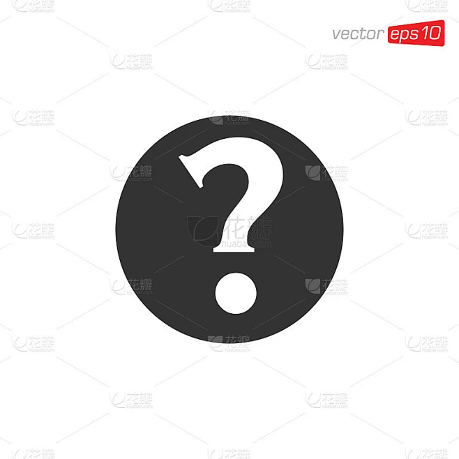 问题符号图标设计矢量素材-花瓣网