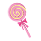 卡通零食多彩彩虹棒棒糖糖果甜品水果味糖果插画免扣素材