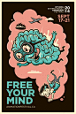 释放你的心灵-2014渥太华国际动画节卡通平面广告封面大图