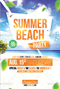 Print Templates - Summer Beach Party Flyer | GraphicRiver