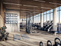 Diller Scofidio + Renfro and Rockwell Group's 15 Hudson Yards Tops Out,Fitness Center. Image Courtesy of Related-Oxford Workout Rooms, Workout Gear, Workouts, Gym Interior, Interior Design, Interior Rendering, Apartment Interior, Luxury Gym, Rockwell Grou