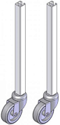 Leg extensions - http://www.hall-fast.com/industrial-commercial-equipment/packing-equipment/packing-stations/work-station-modules-and-rotary-cutters/leg-extensions-10cm/