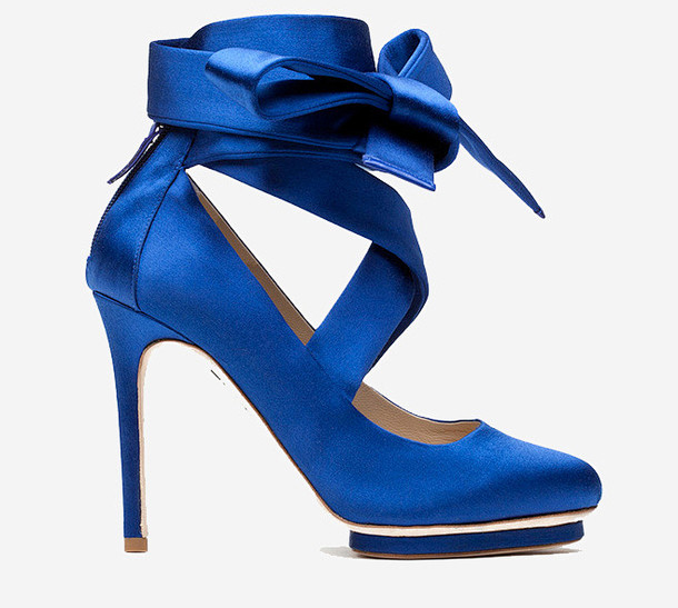 蓝色高跟鞋高清素材 产品实物 系带 蓝色...