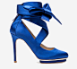 蓝色高跟鞋高清素材 产品实物 系带 蓝色 鞋子 高跟鞋 免抠png 设计图片 免费下载