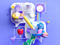 C4D零基础第六期学员作品——NiaoNiao的C4D课堂（三维/C4D设计