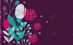 韩式美容化妆品婚庆海报贺卡手绘背景矢量图 花卉背景 背景 设计图片 免费下载 页面网页 平面电商 创意素材