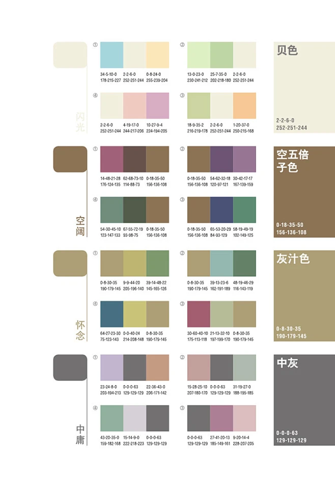 经典配色方案-花瓣网