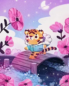 #绘本插画[超话]# 清新梦幻的水彩，萌到融... 来自创艺盒 - 微博