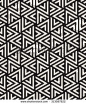 Vector seamless pattern. Modern stylish texture. Repeating geometric tiles with striped triangles. Hipster monochrome print. Trendy graphic design.