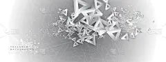 三角形形状墙纸库存插图