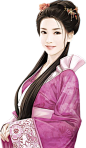 【免抠PNG素材篇】PNG手绘美女人物素材 2 - 浪漫人生 - .