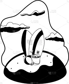 夏天,海滩,沙子,国际著名景点,塑胶,天气,海岸线,布置,冲浪,休闲
