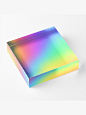 "Bright Prismatic Rainbow Ombre Gradient Design" Acrylic Block by KelseyLovelle | Redbubble