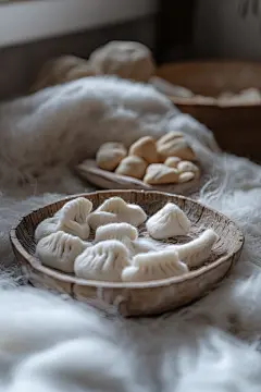 毛毡卡通传统美食包子