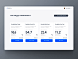 Strategy Dashboard dashboard strategy simple white blue card ux ui clean tool