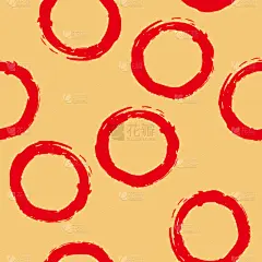 圆形,红色,背景,四方连续纹样,式样,纺织品,包装纸,壁纸,矢量,时尚插画
