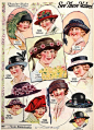 #vintage love#1920s 女帽邮购目录 ​​​​