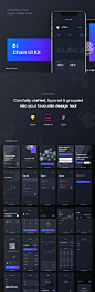精心设计的Cryptocurrency Mobile UI Kit，Chain Crypto UI Kit_UI集合_乐分享素材网_psd素材_平面素材_png素材_免费素材_素材共享平台