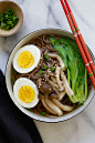 Soba Noodle Soup - the easiest and quickest Japanese soba noodle soup ever. Takes 15 minutes and restaurant quality, so delicious | rasamalaysia.com