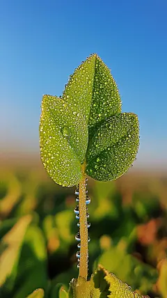 雨水谷雨二十四节气海报节日节气海报背景素材 (39)