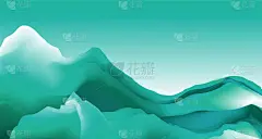 时髦的风景，图形海报，卡片。矢量图
