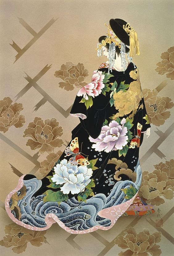 日本女画家森田春代美人绘和服画集