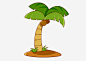 手绘卡通夏天夏威夷椰子树免抠素材_元小素 https://iipng.com 卡通 夏天 夏威夷 手绘 树 椰子树 绿色