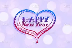 新年前夕,背景,乱画,心型,华丽的,请柬,2020,事件,贺卡,节日