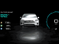 Tesla HMI concept mode dashboard 3d car hmi dark animation ui