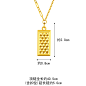 六福珠宝菠萝金潮金砖吊坠女光影金5G黄金项链套链计价HXGTBN0025-tmall.com天猫