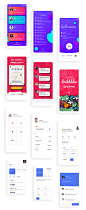 Screen design UI/UX : Compilation of designs created by a number of talented individuals at Rhino Design