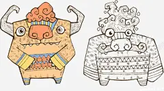 卡通牛插画 平面电商 创意素材