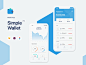 钱包理财工具界面套装下载 iOS Ui app设计[Sketch] Simple Wallet App UI UX Kit  APP UI UX
