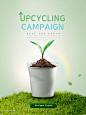 绿色环保循环使用再生资源环境优化海报